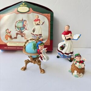 Hallmark Ornament Club Night Before Christmas Mrs. Clause Elves Village KOCC